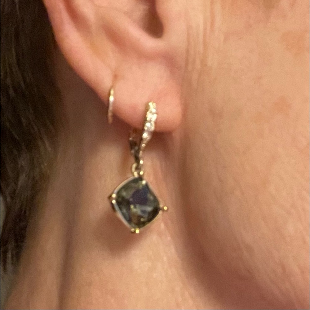 Smoky Stone Givenchy Drop Earrings
